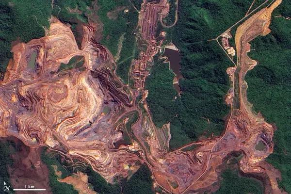 Carajás Mine, Brazil / by Jesse Allen/NASA ||a href=